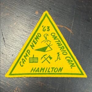 Boy Scouts Vintage Camp Nemo '63 Felt Patch